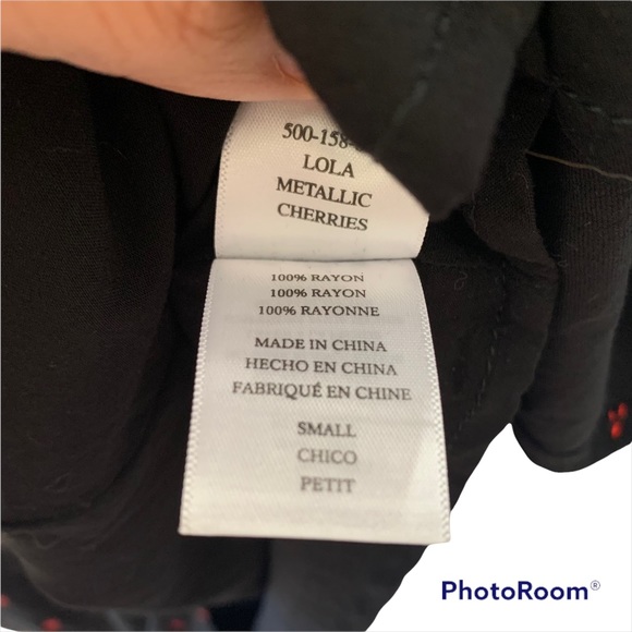 Rails Lola Metallic Cherries Wrap Dress - Picture 9 of 9